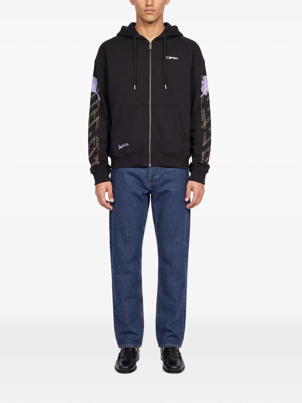Off-White Archigeography Arrow hoodie Zwart