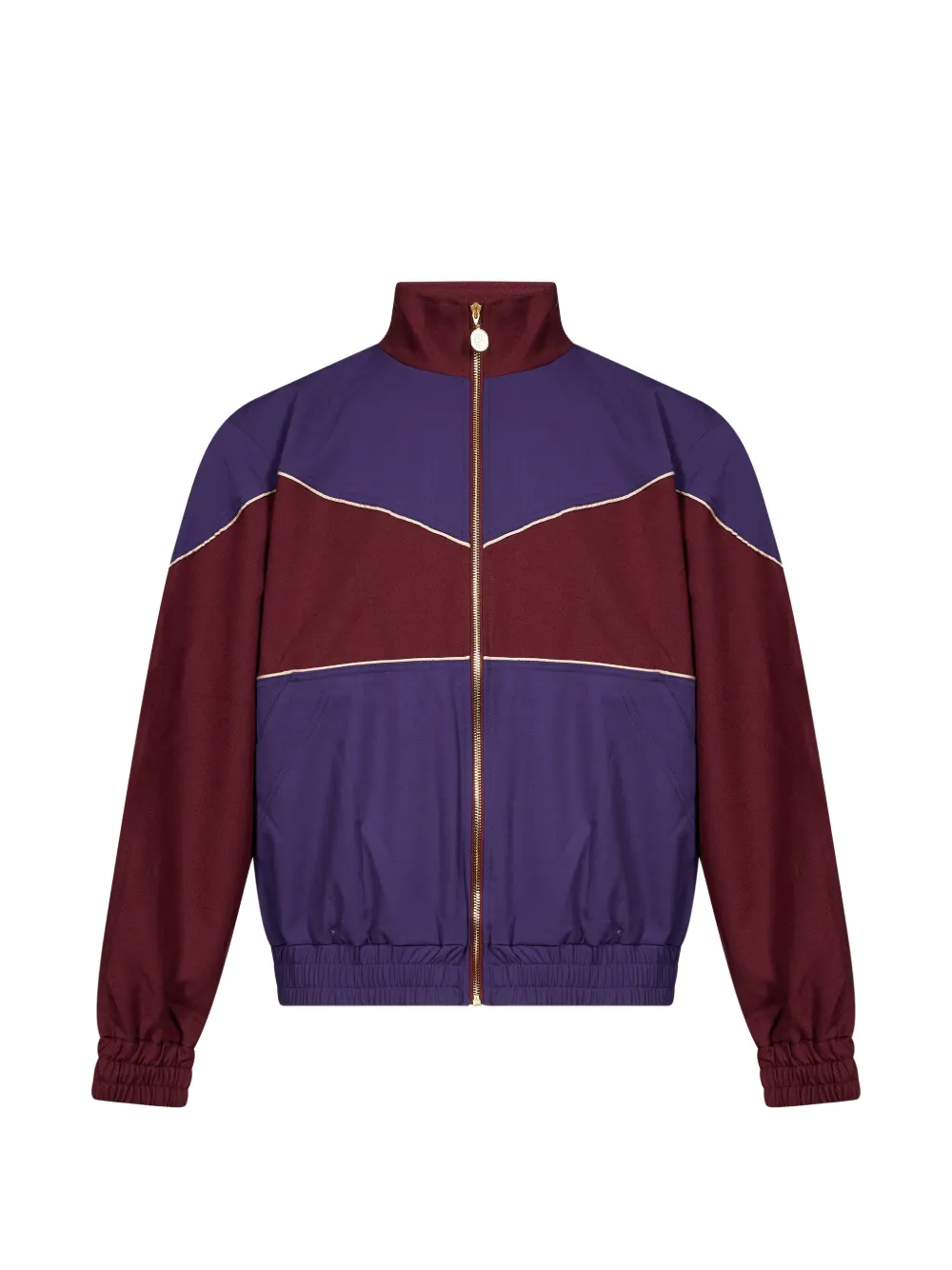 Drôle De Monsieur colour-block zip-up track jacket - Violett