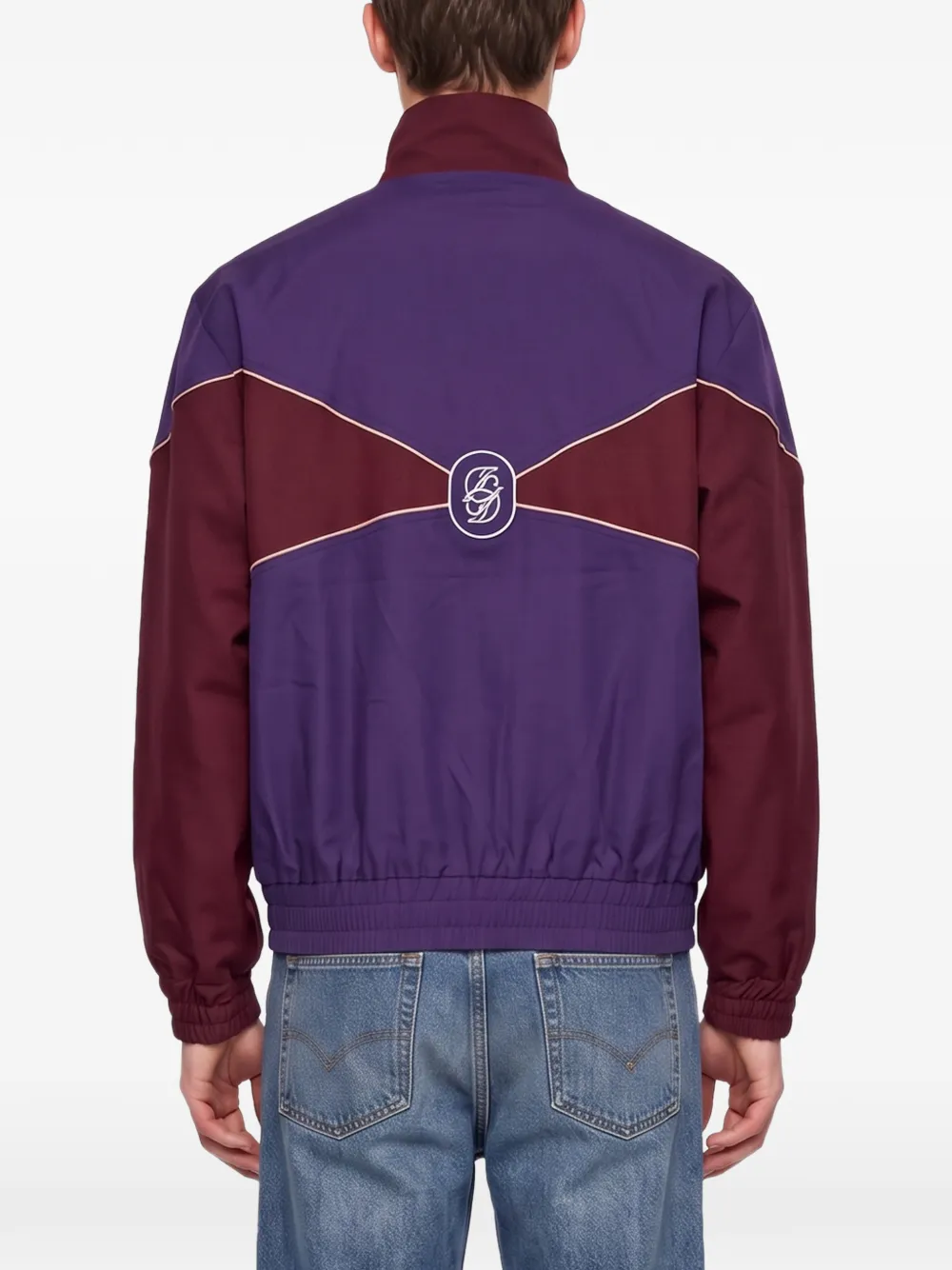 Drôle De Monsieur colour-block zip-up track jacket Paars