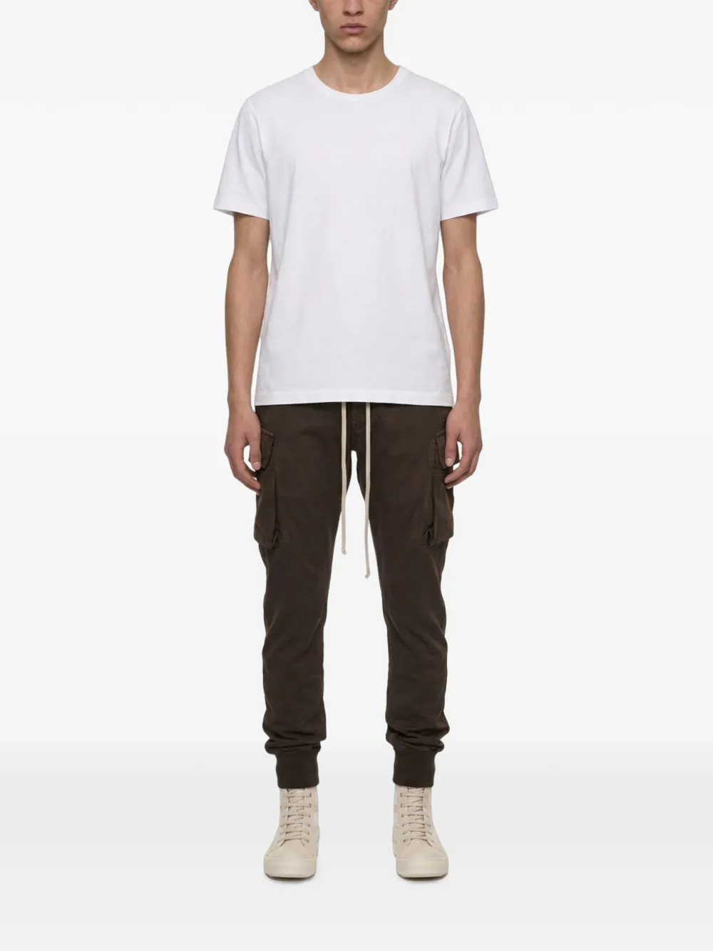Rick Owens DRKSHDW Cargo broek met trekkoord Bruin