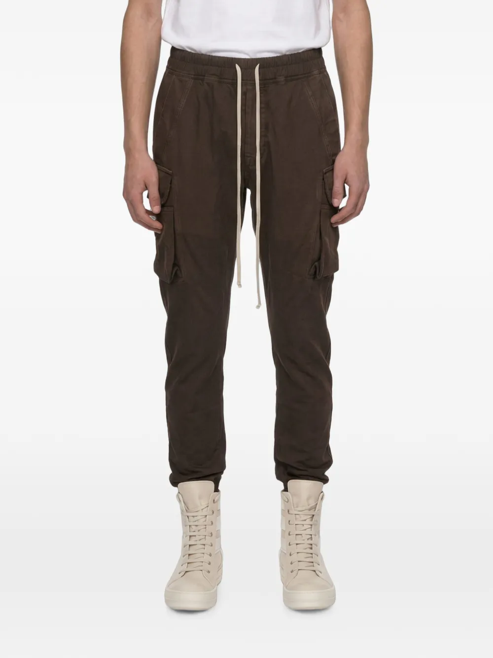 Rick Owens DRKSHDW Cargo broek met trekkoord Bruin