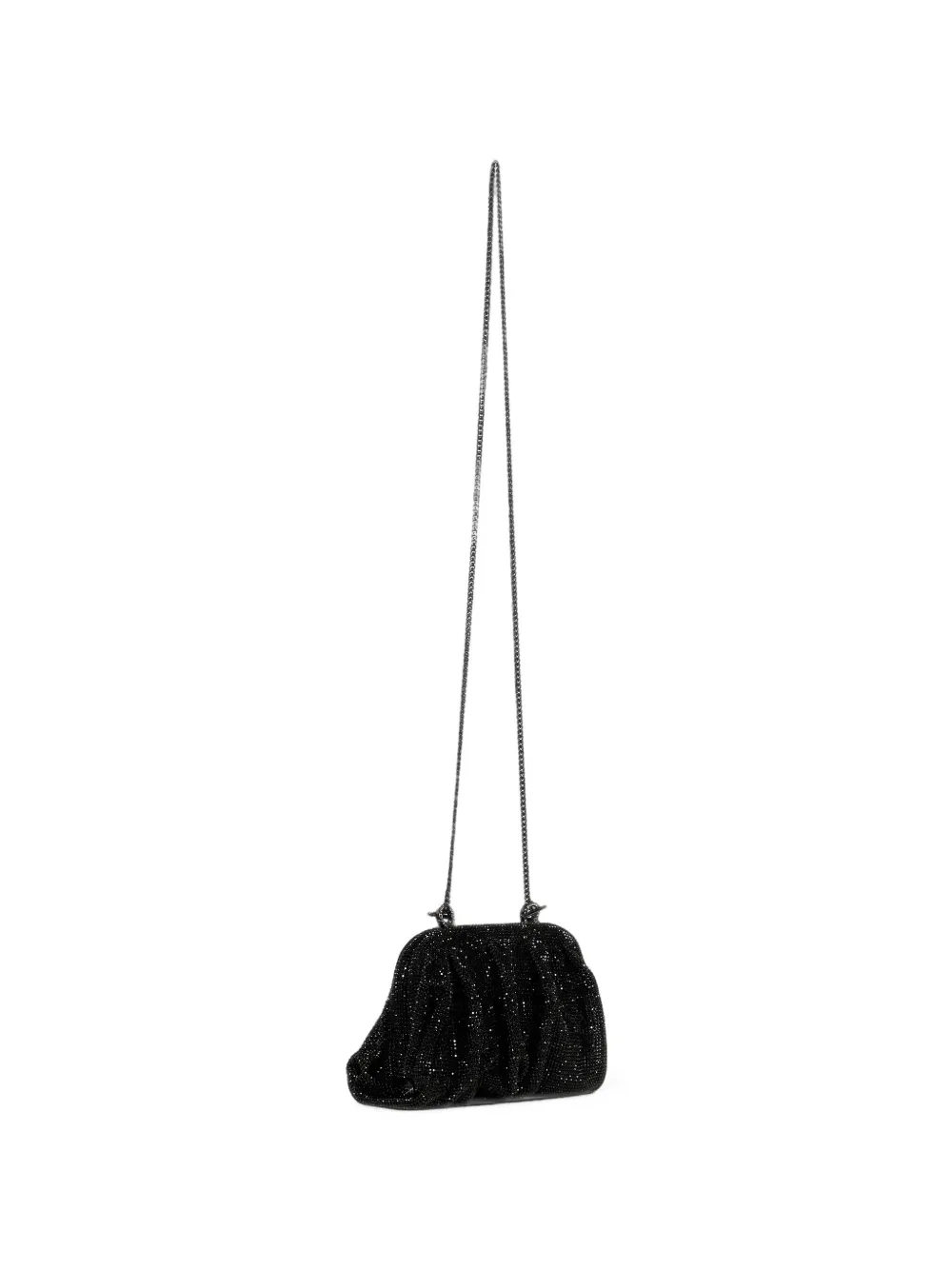 Benedetta Bruzziches Venus La Petite crystal-embellished ruched crossbody bag - Nero