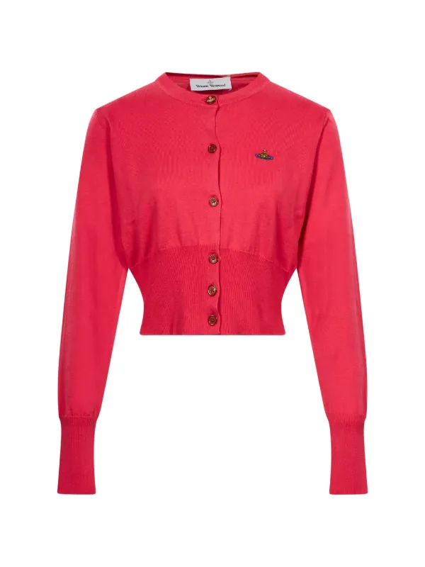 Vivienne Westwood Orb-embroidered Cropped Cardigan