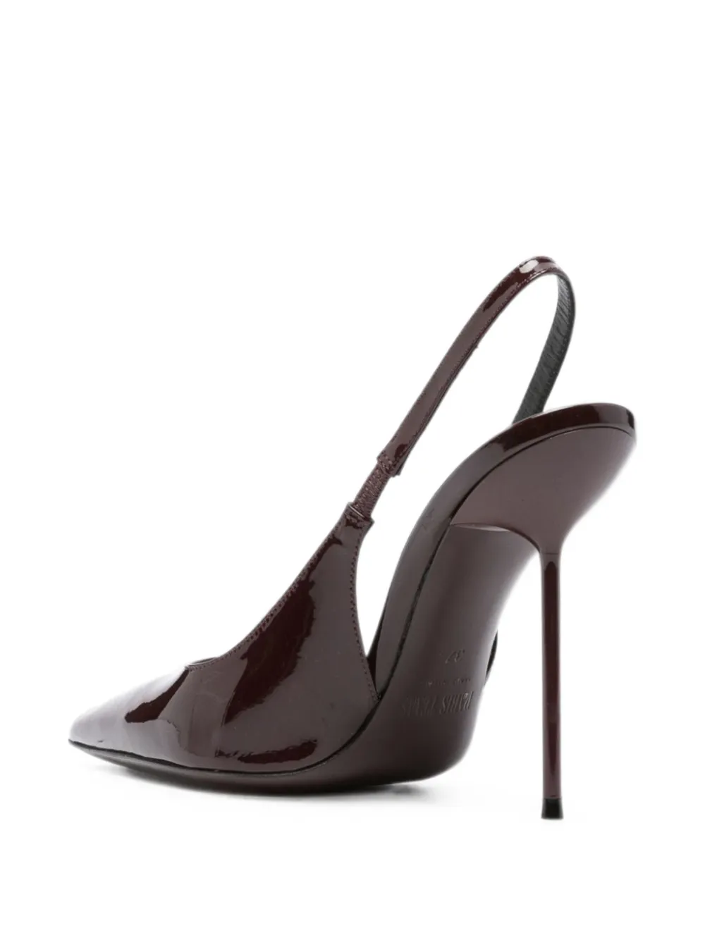 Paris Texas Lidia patent slingback pumps Bruin