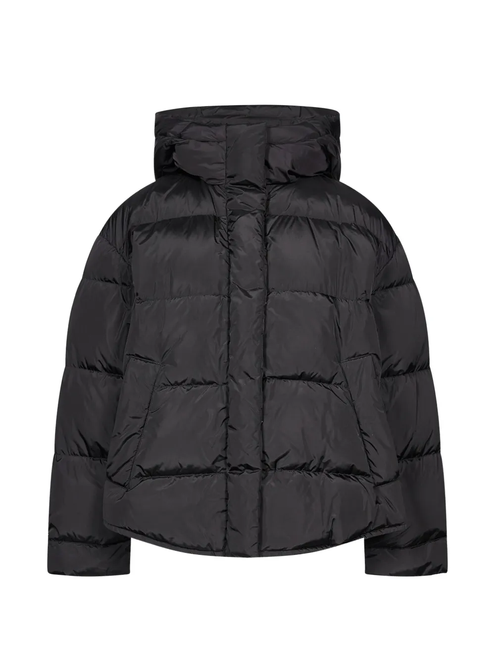 Weekend Max Mara hooded quilted coat Zwart