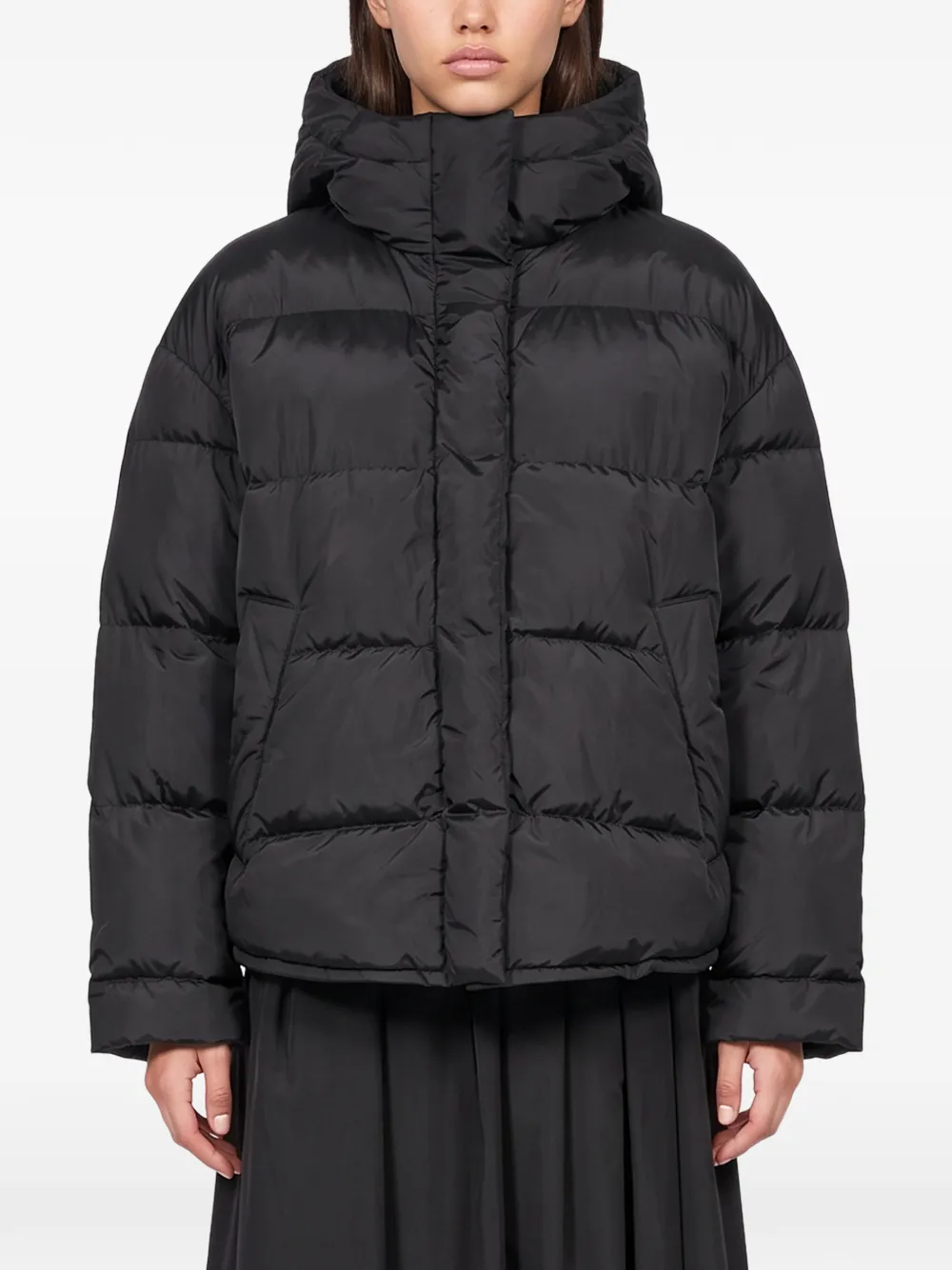 Weekend Max Mara hooded quilted coat - Black