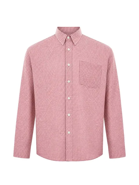 Sunflower Stable check-pattern button-down shirt