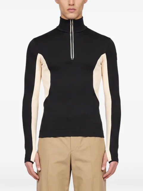 Moncler Grenoble panelled half-zip sweater