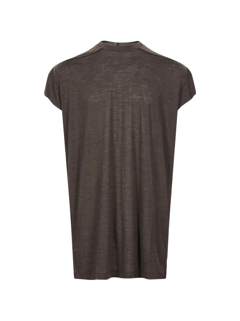 Rick Owens T-shirt met kapmouwen Bruin