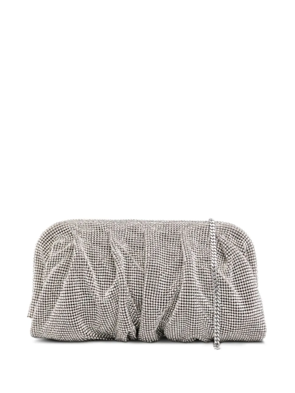 Benedetta Bruzziches Venus La Grande crystal-embellished clutch bag - Argento