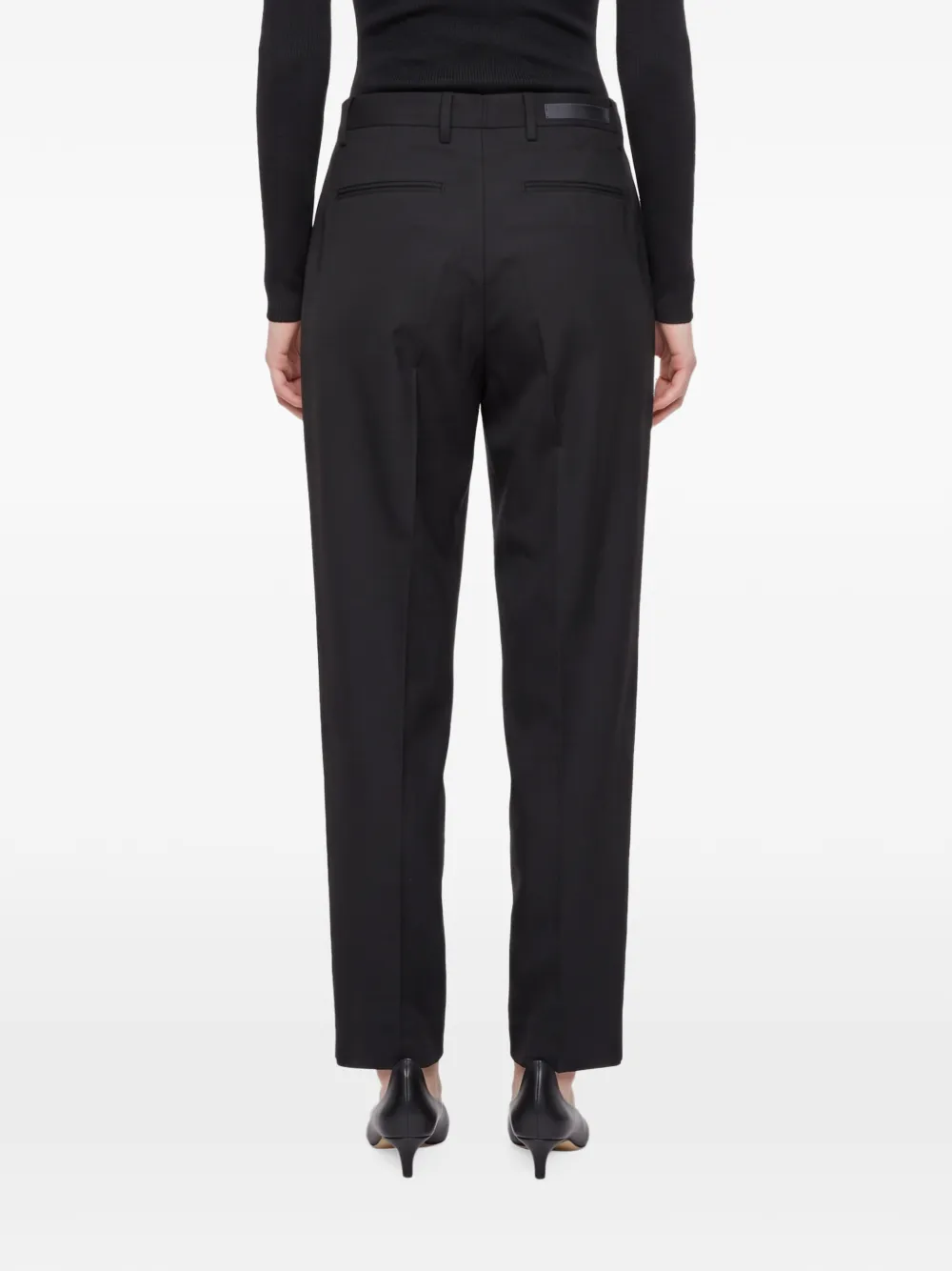 Briglia 1949 pleated straight-leg trousers Zwart