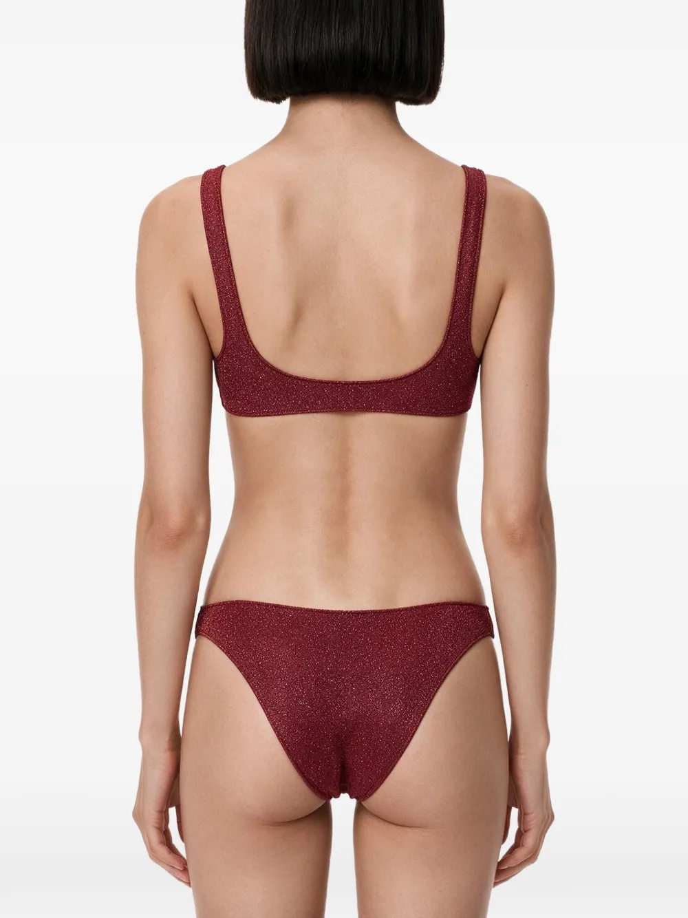 Oséree Lumière bikini met glitters-effect Rood