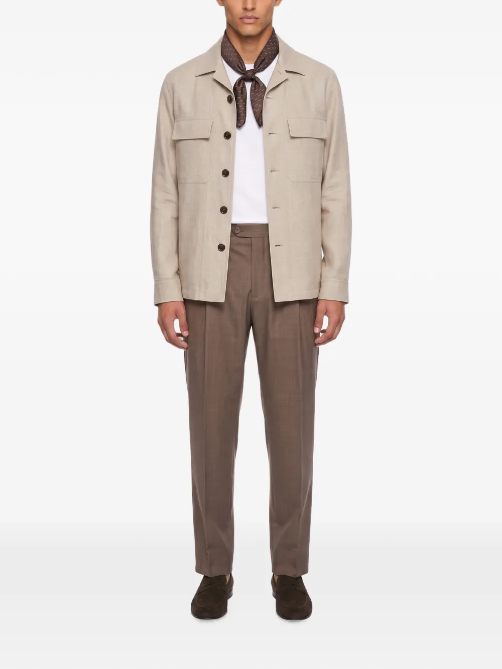Briglia 1949 Geplooide pantalon Bruin