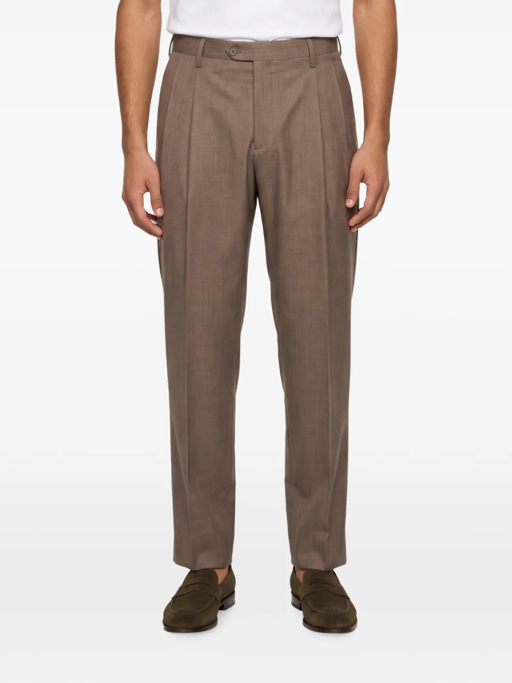 Briglia 1949 Geplooide pantalon Bruin