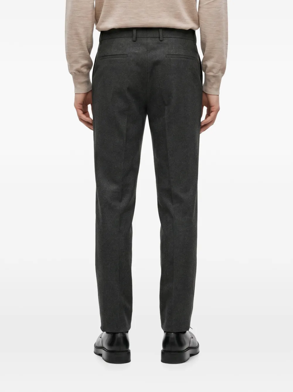 Brunello Cucinelli Geplooide chino van scheerwol Grijs