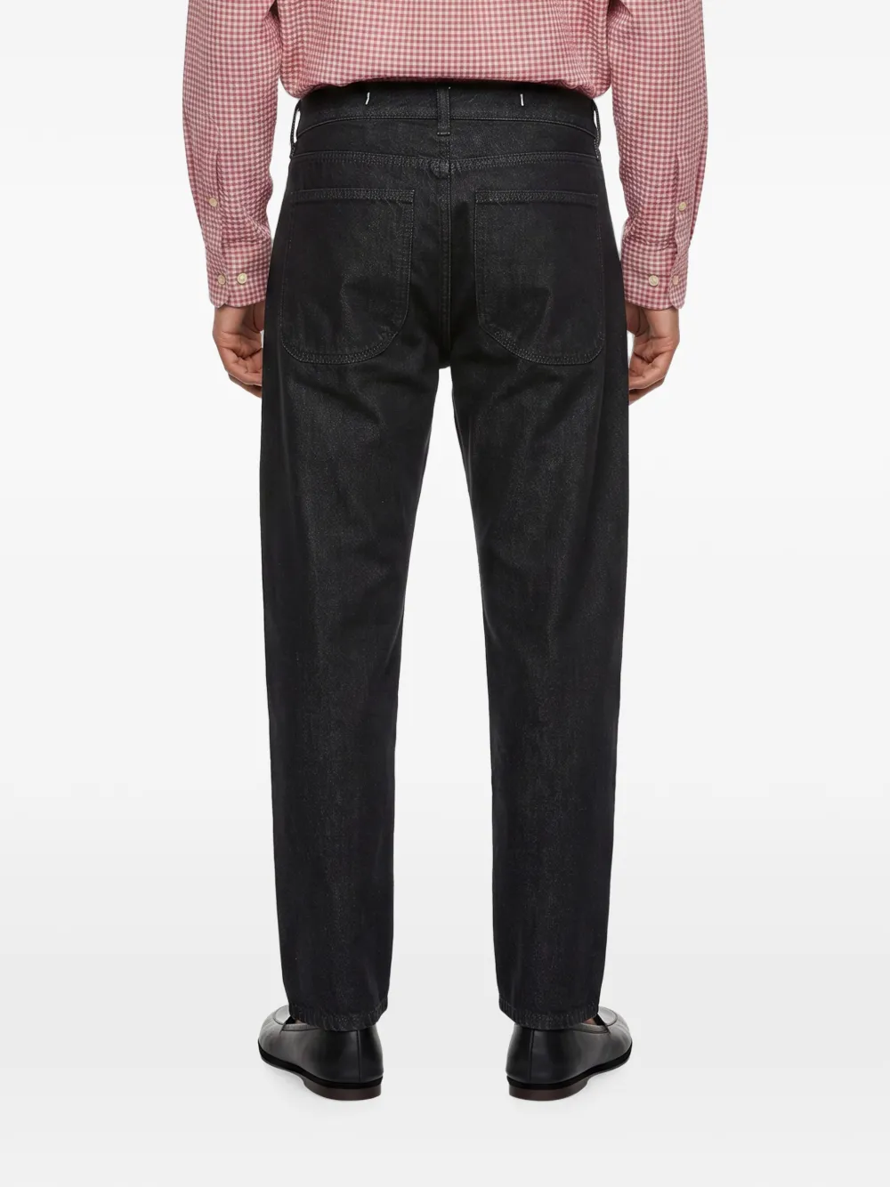 YMC five-pocket straight-leg jeans Zwart