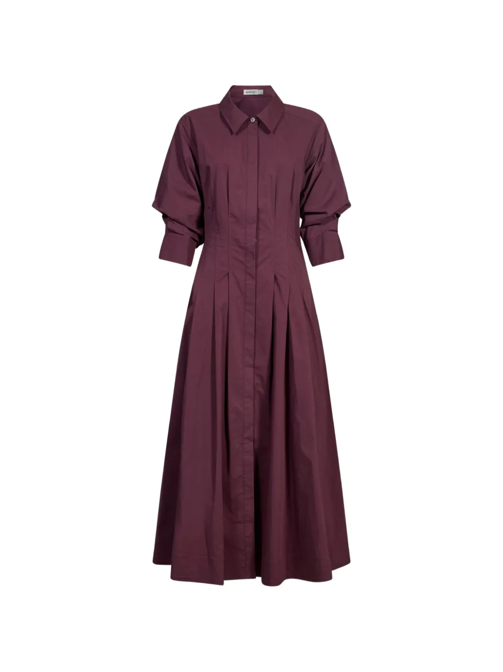 Simkhai Jazz pleated-waist midi shirt dress - Viola