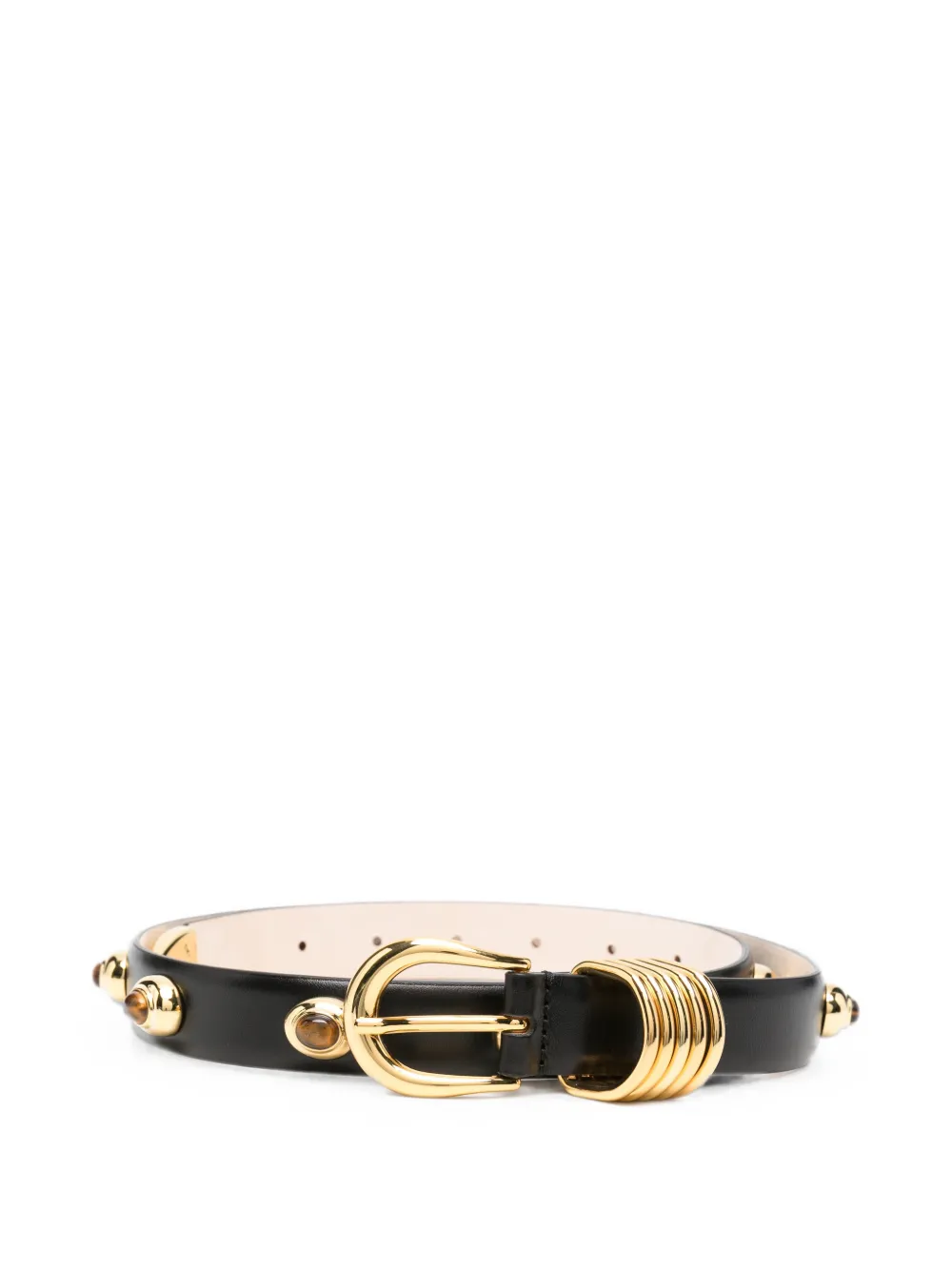 Déhanche Hollyhock Stone stud-embellished belt - Nero