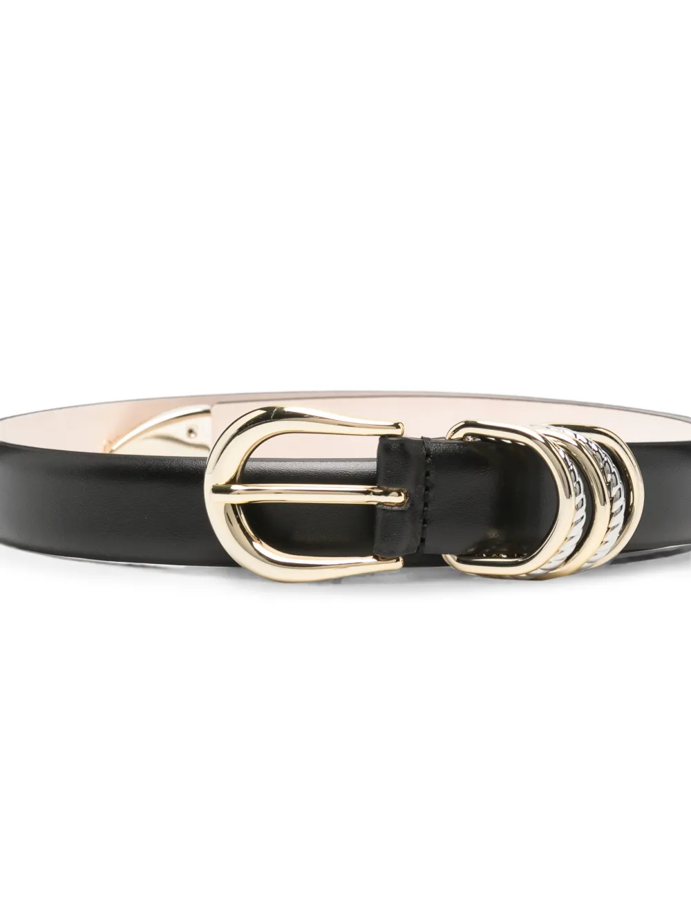 Déhanche Helica leren riem Zwart