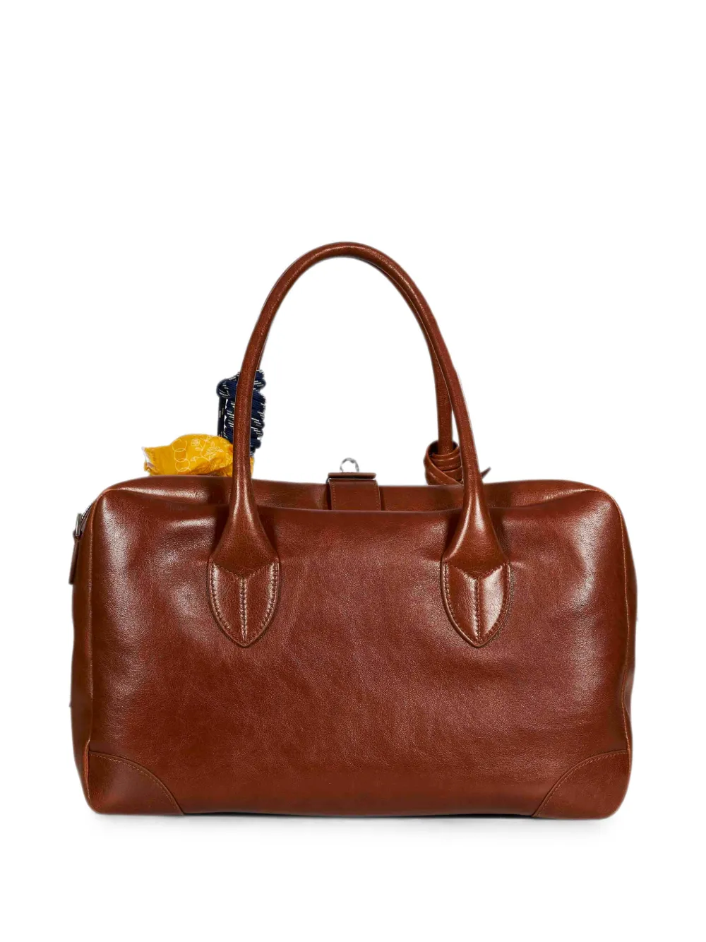 Golden Goose Medium Vita tas van lichtbruin leer met bedels en zilveren details