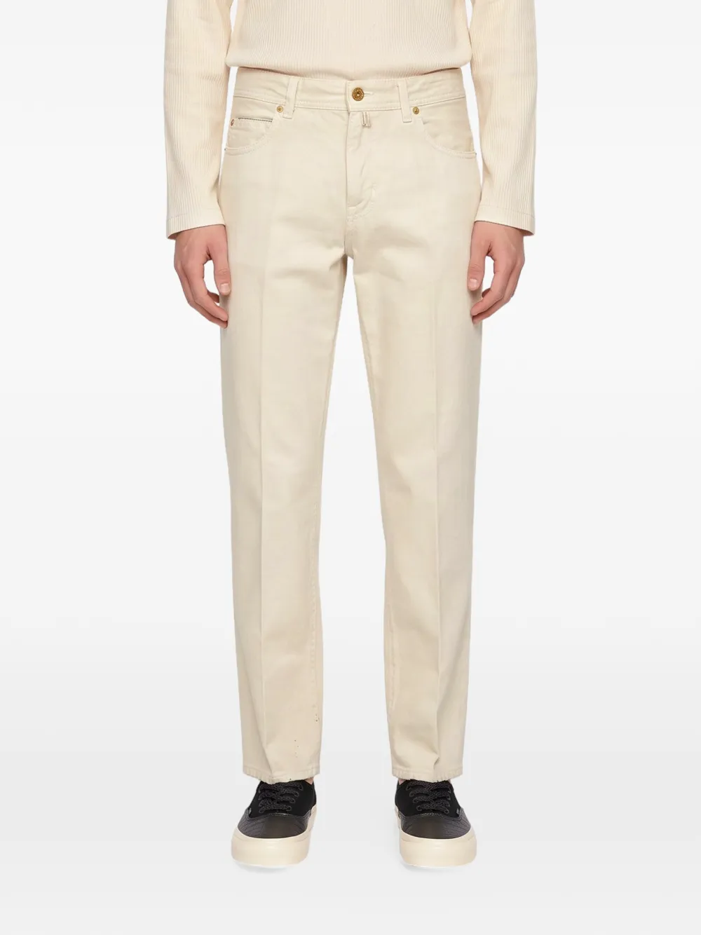 Briglia 1949 Varenne jeans met persvouw Beige