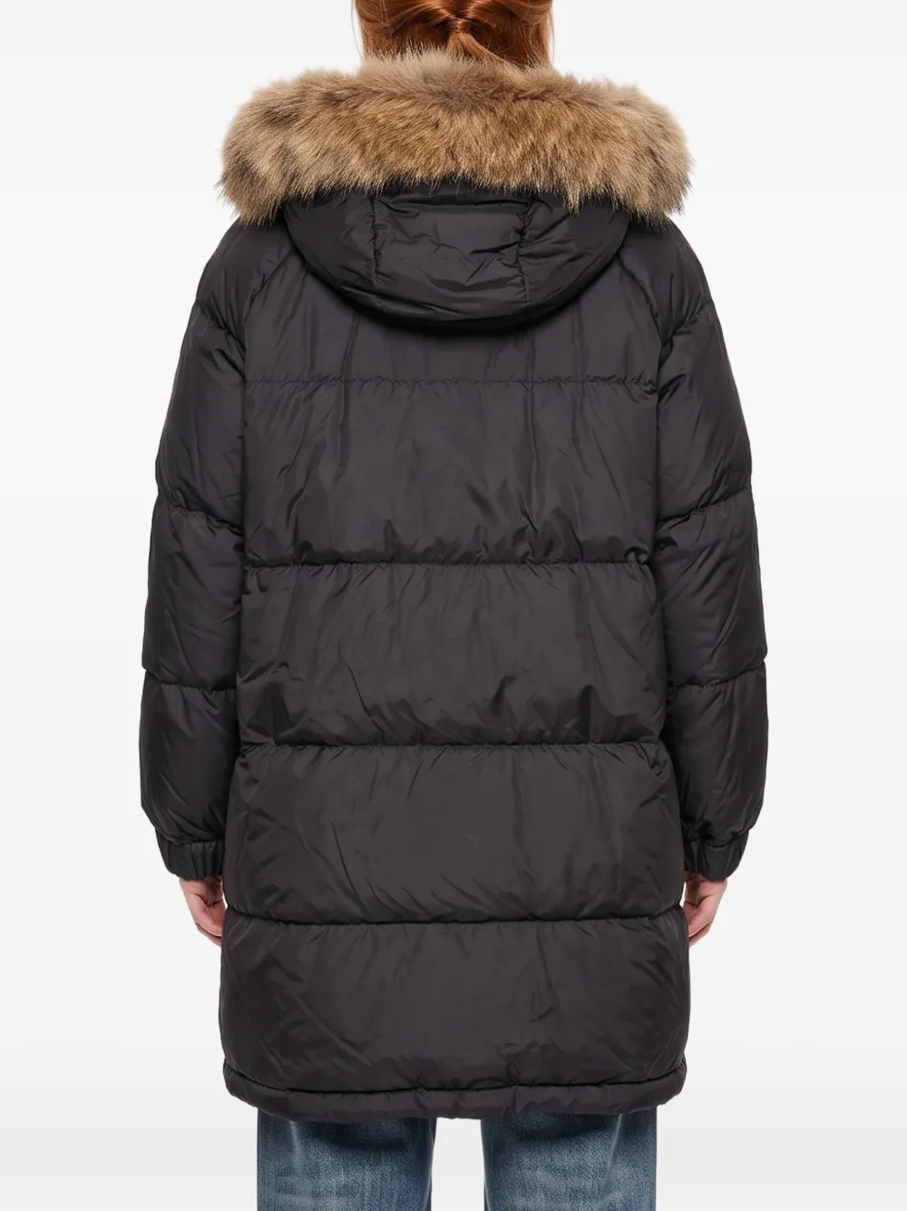 Weekend Max Mara padded hooded coat Zwart