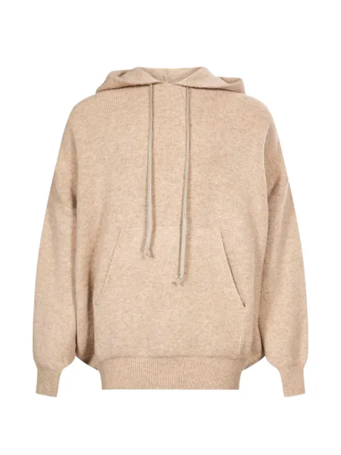 Rick Owens drawstring-hood pouch-pocket hoodie