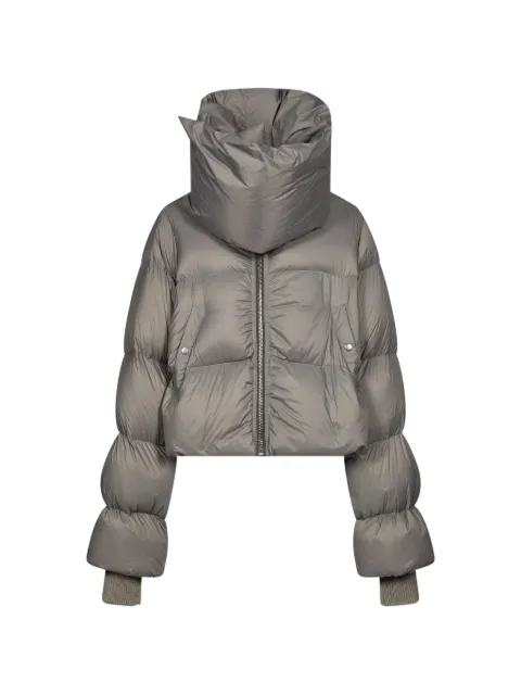 Rick Owens quilted funnel-neck jacket