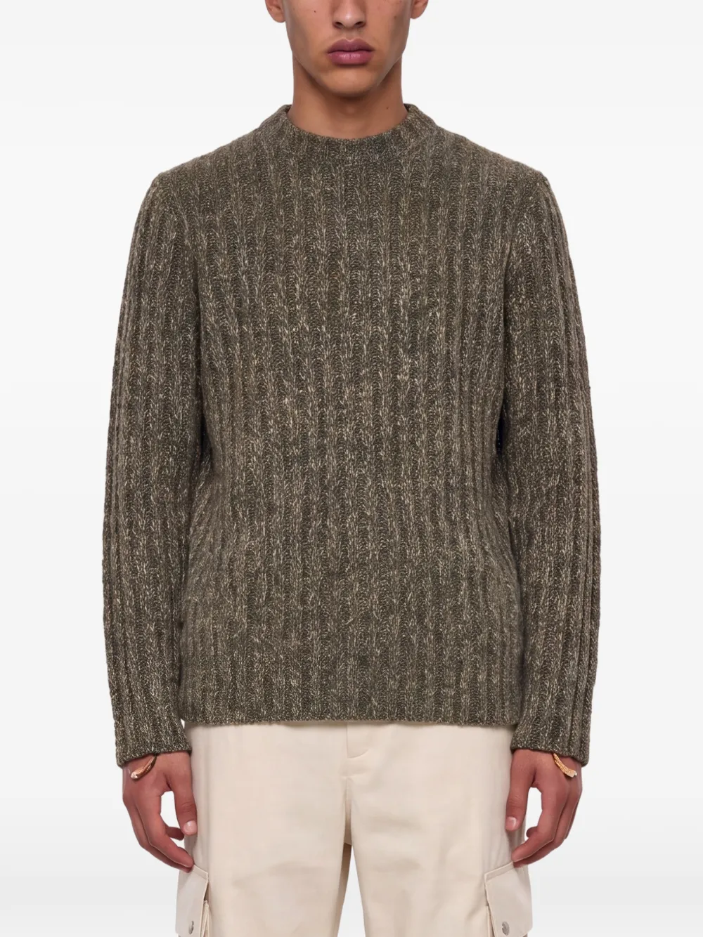 Golden Goose Ribgebreide trui Groen