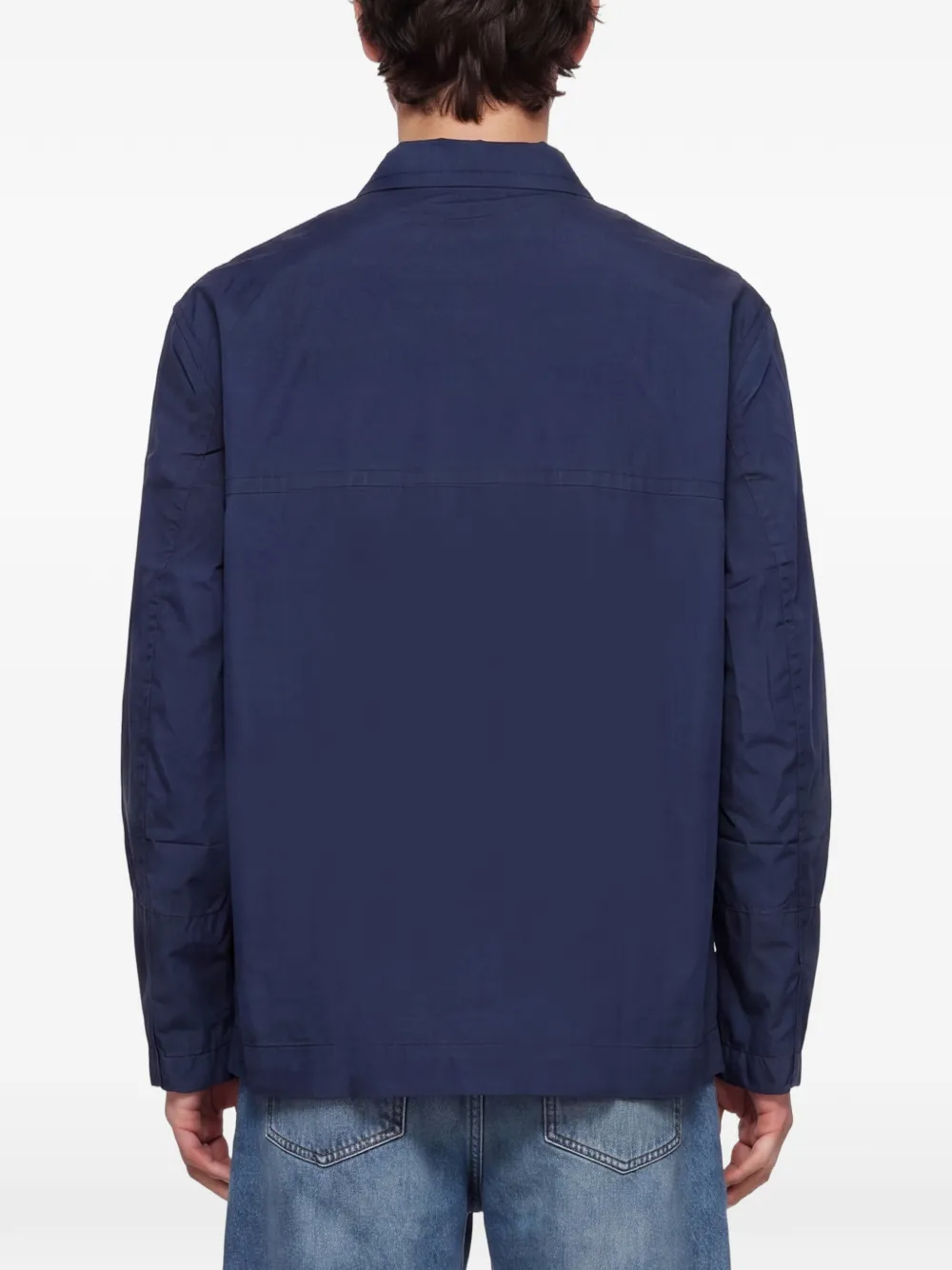 YMC Overhemd met borstzak Blauw