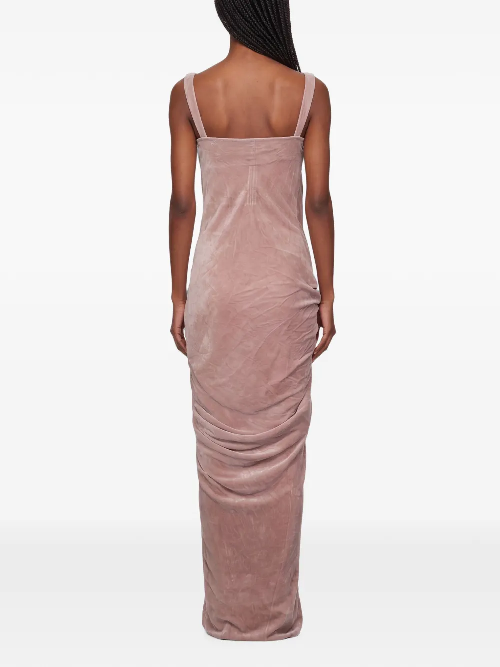 Rick Owens Gedrapeerde maxi-jurk Roze