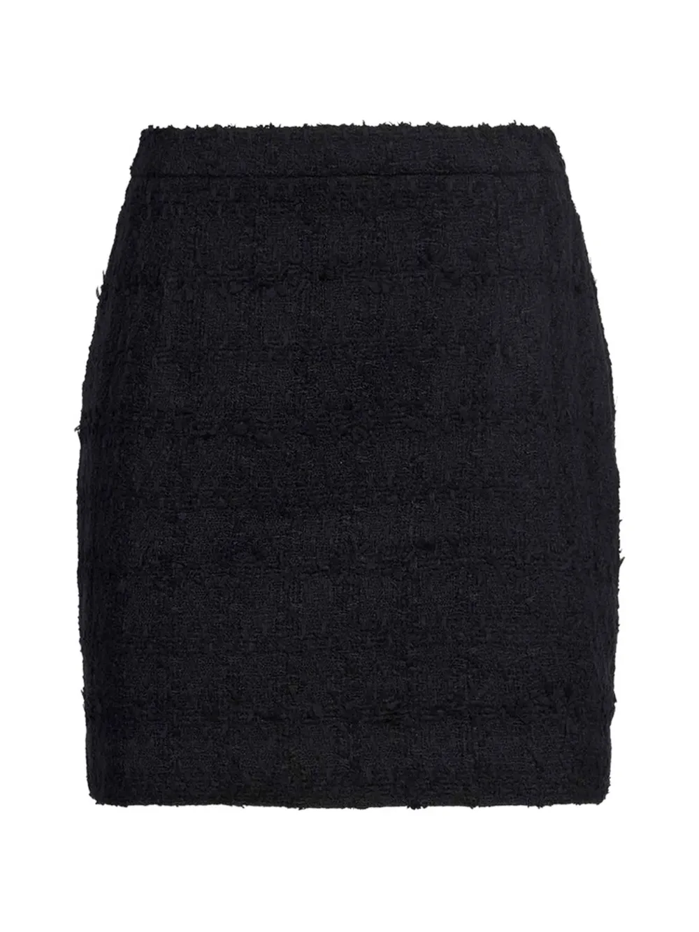 Alessandra Rich bouclé-knit mini skirt - Nero
