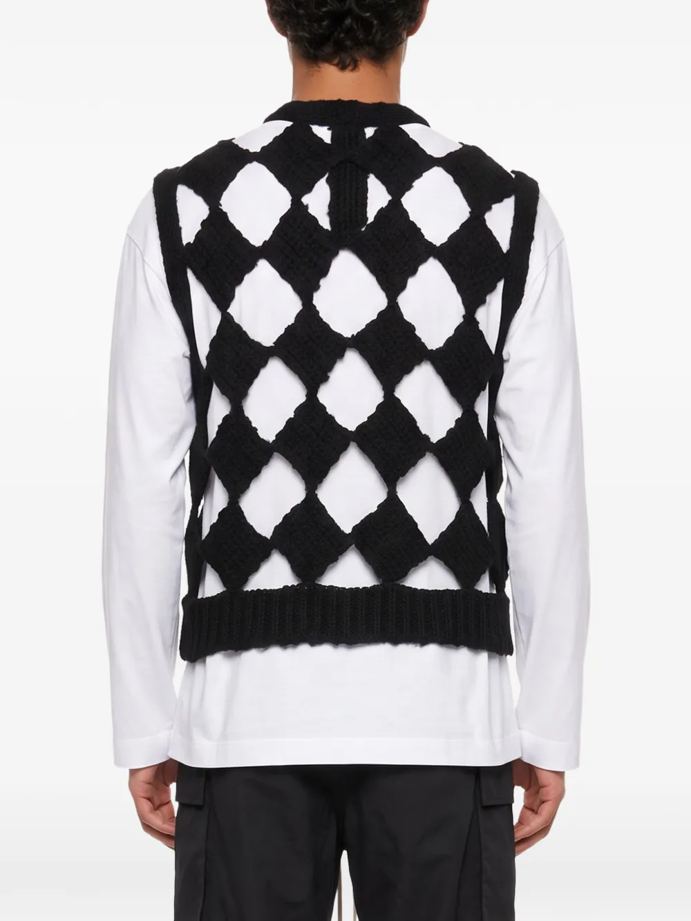 Rick Owens Sarutanya top met uitgesneden details Zwart