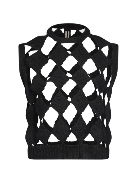 Rick Owens Sarutanya cut-out vest