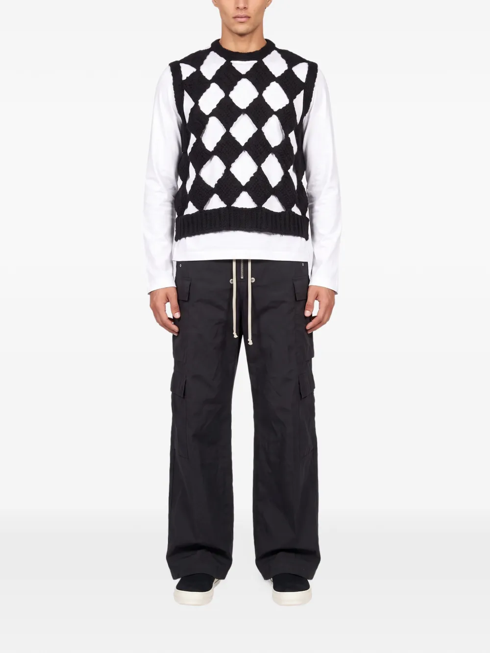Rick Owens Sarutanya top met uitgesneden details Zwart