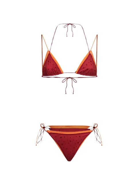 Oséree crystal-embellished bikini