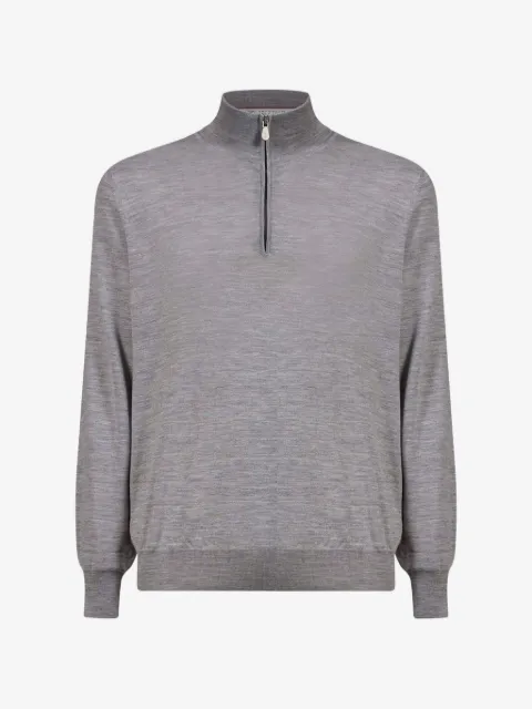 Brunello Cucinelli half-zip cashmere sweater