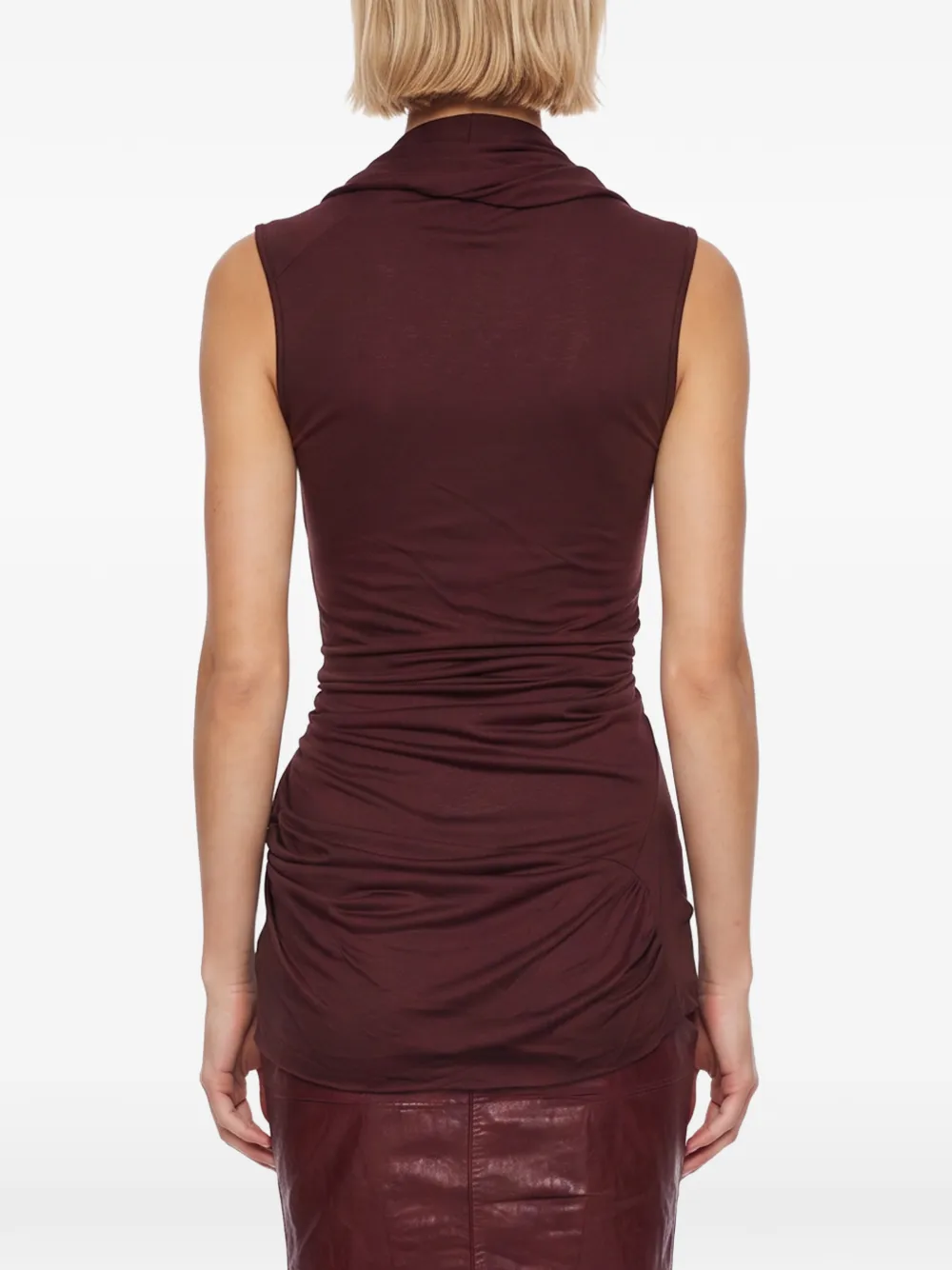 Rick Owens Lilies Gedrapeerde top Rood