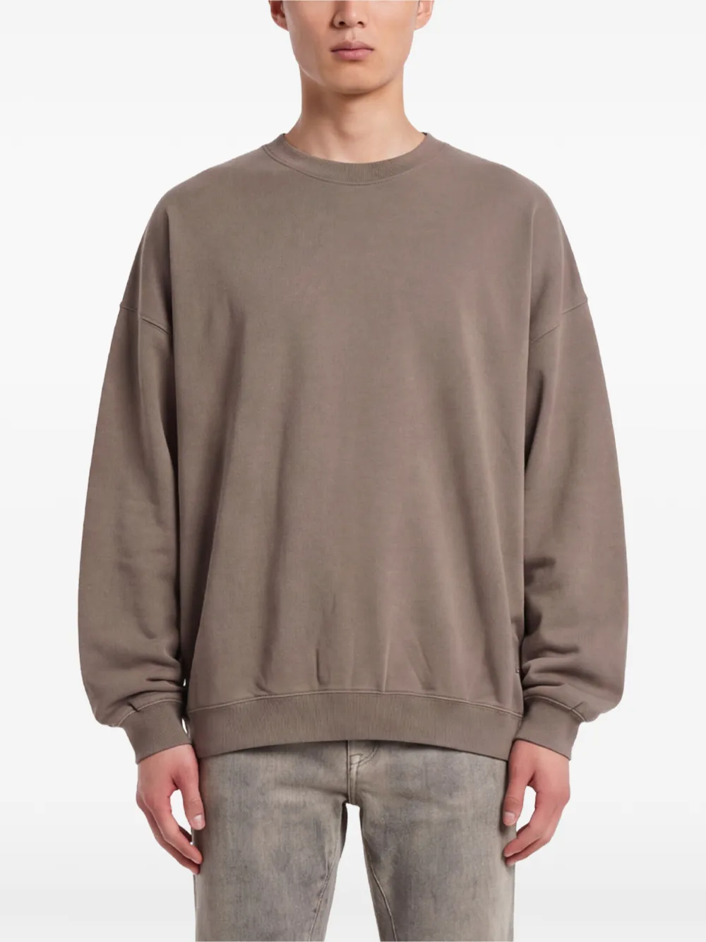 Rick Owens DRKSHDW Trui met ronde hals en verlaagde schouders Grijs
