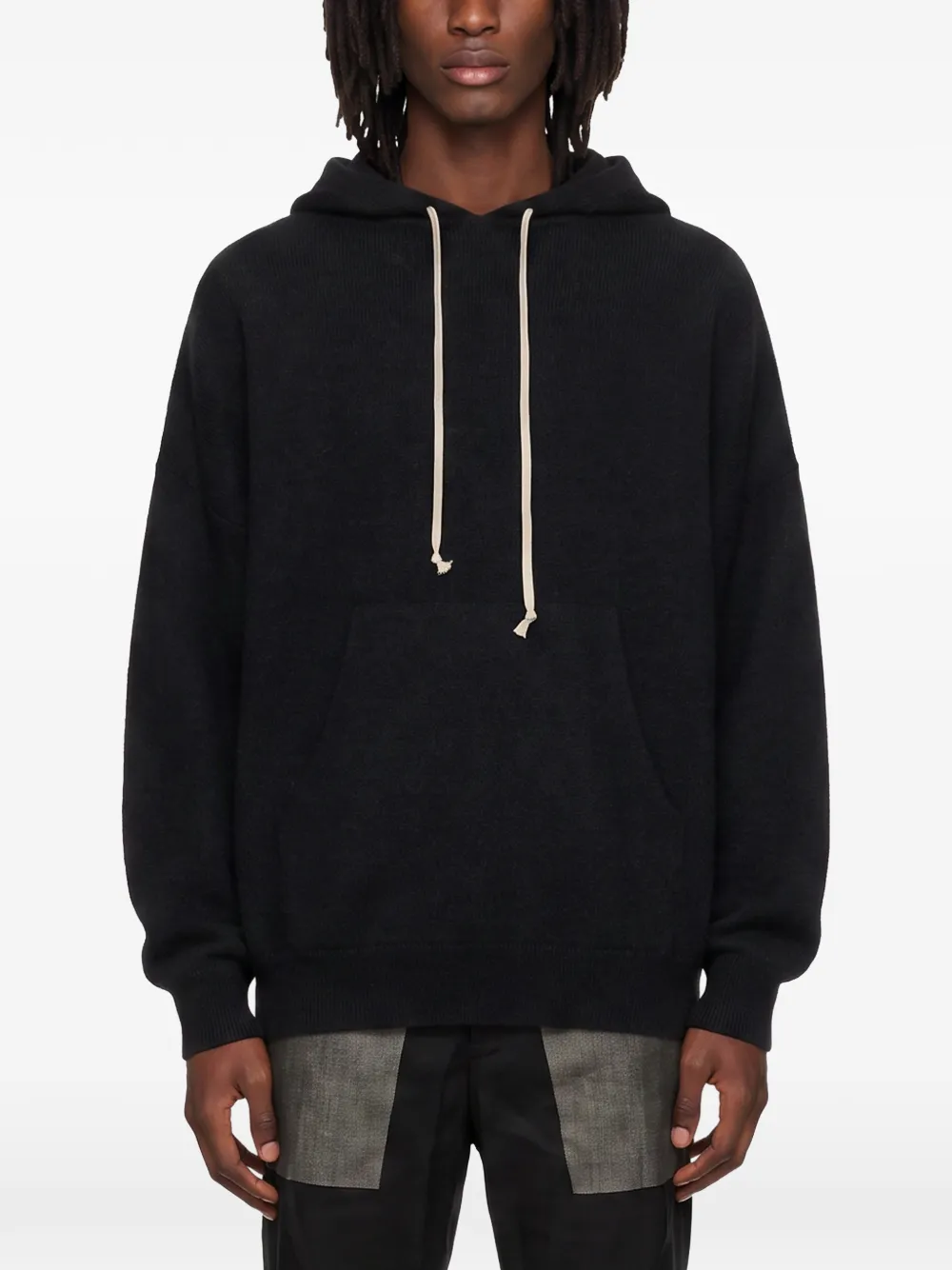 Rick Owens Hoodie met trekkoord Zwart