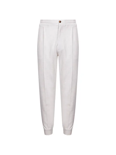 Brunello Cucinelli techno cotton french terry double cloth trousers