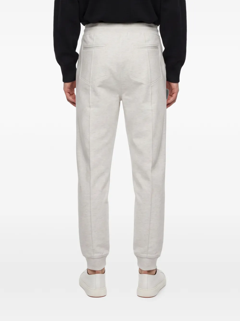Brunello Cucinelli Techno katoenen badstof broek Beige