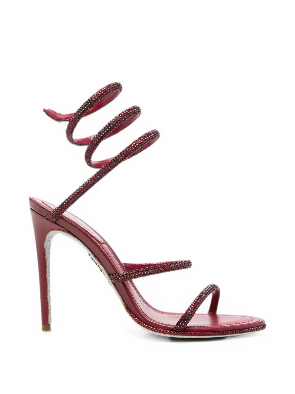 René Caovilla Cleo crystal-embellished sandals - Rosso