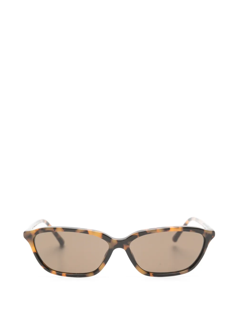 The Attico x Linda Farrow Libby sunglasses - Marrone