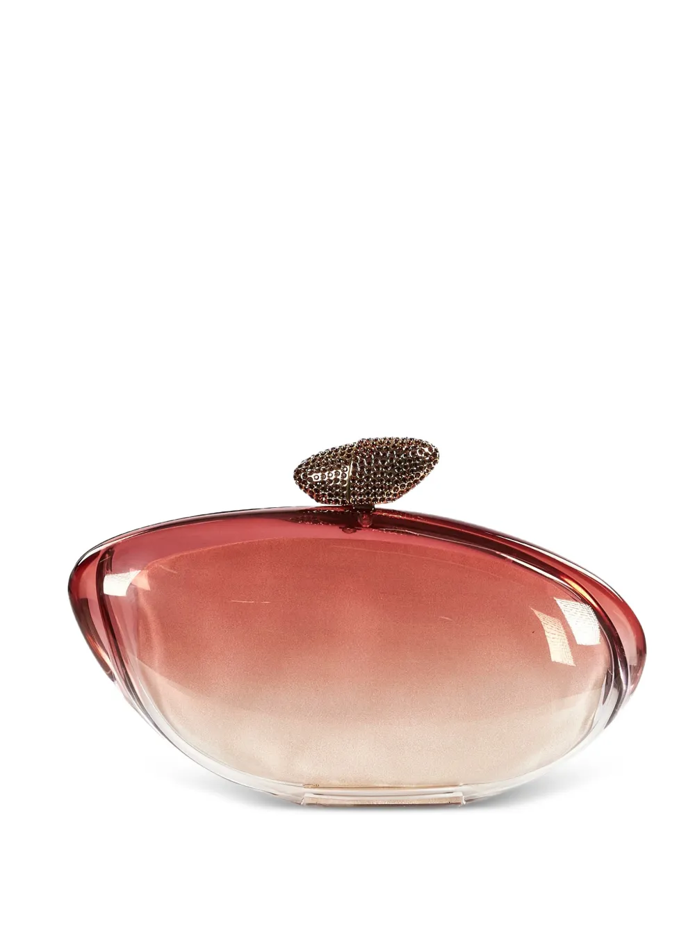 Benedetta Bruzziches Harmony gradient-effect pebble-shaped clutch bag - Rosso