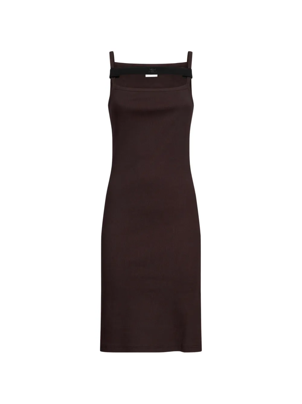Courrèges 90's rib strap dress - Red