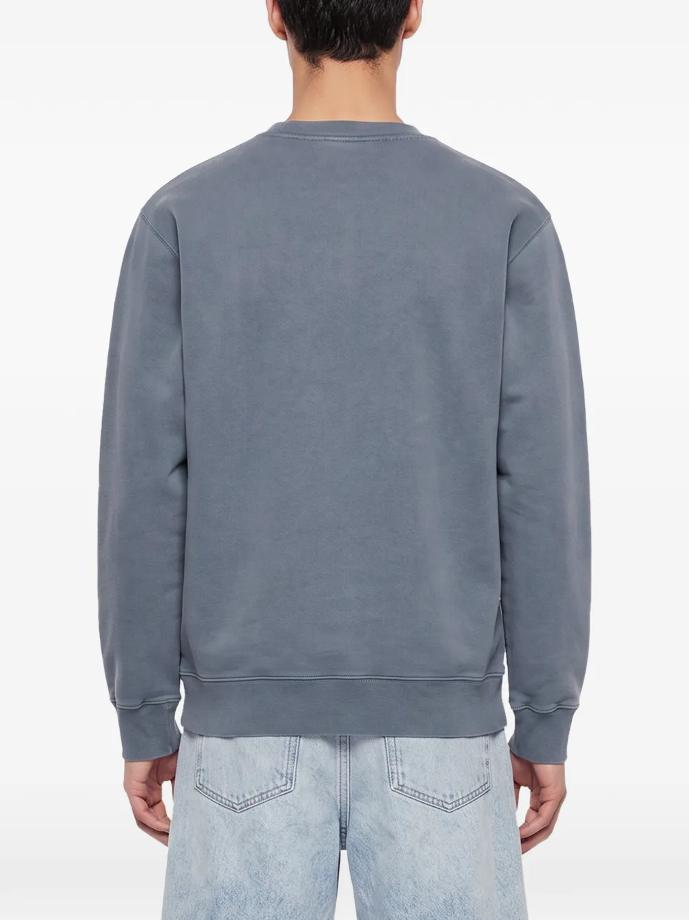 Drôle De Monsieur Sweater met tekst Grijs