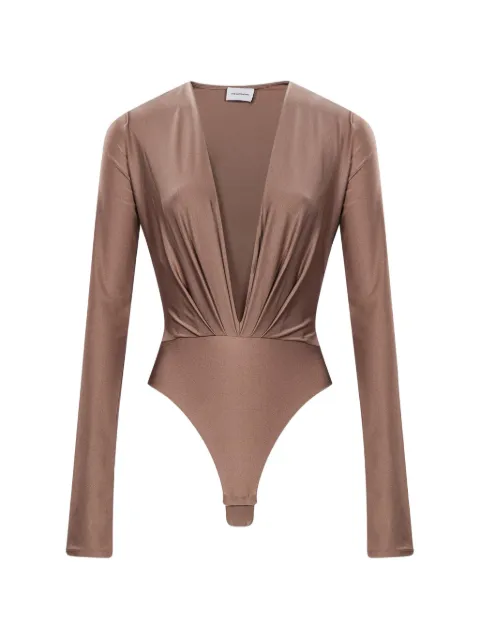 THE ANDAMANE plunging V-neck bodysuit