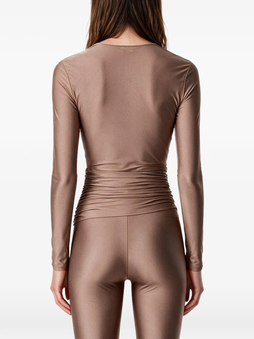 THE ANDAMANE Body met watervalhals Bruin