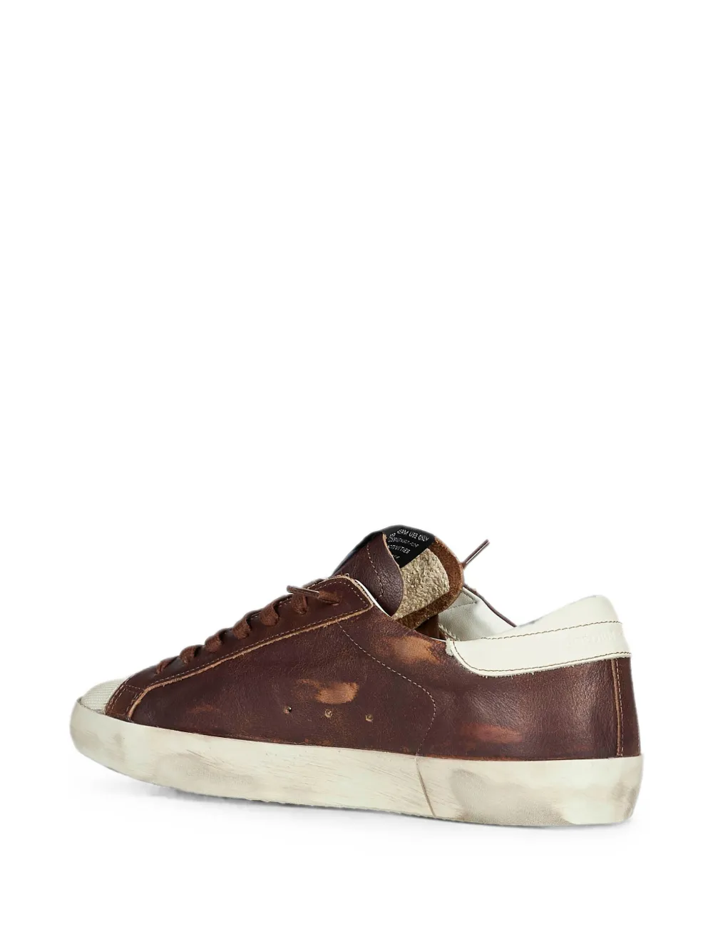 Golden Goose Super-Star sneakers met gerafeld-effect Bruin